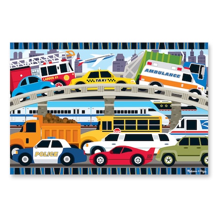 Melissa & Doug Traffic Jam Floor Puzzle 4421